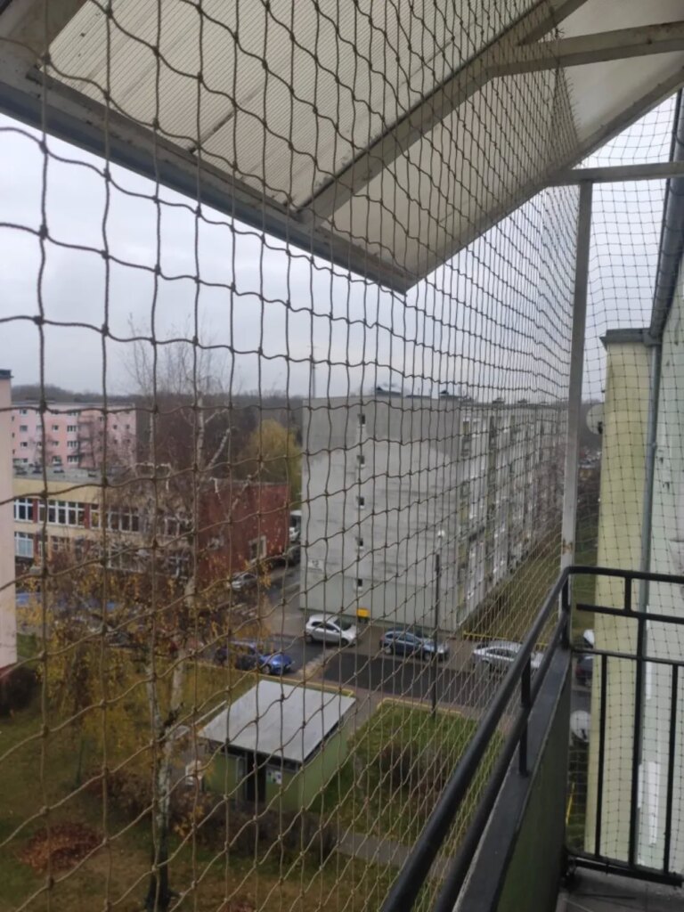 Montaż siatki na balkon i okna dla kotów i przeciwko ptakom Poznań